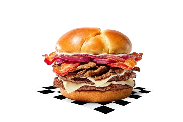 Double Bacon Philly Burger