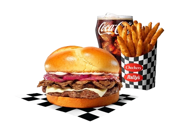 Philly Cheeses teak Burger combo